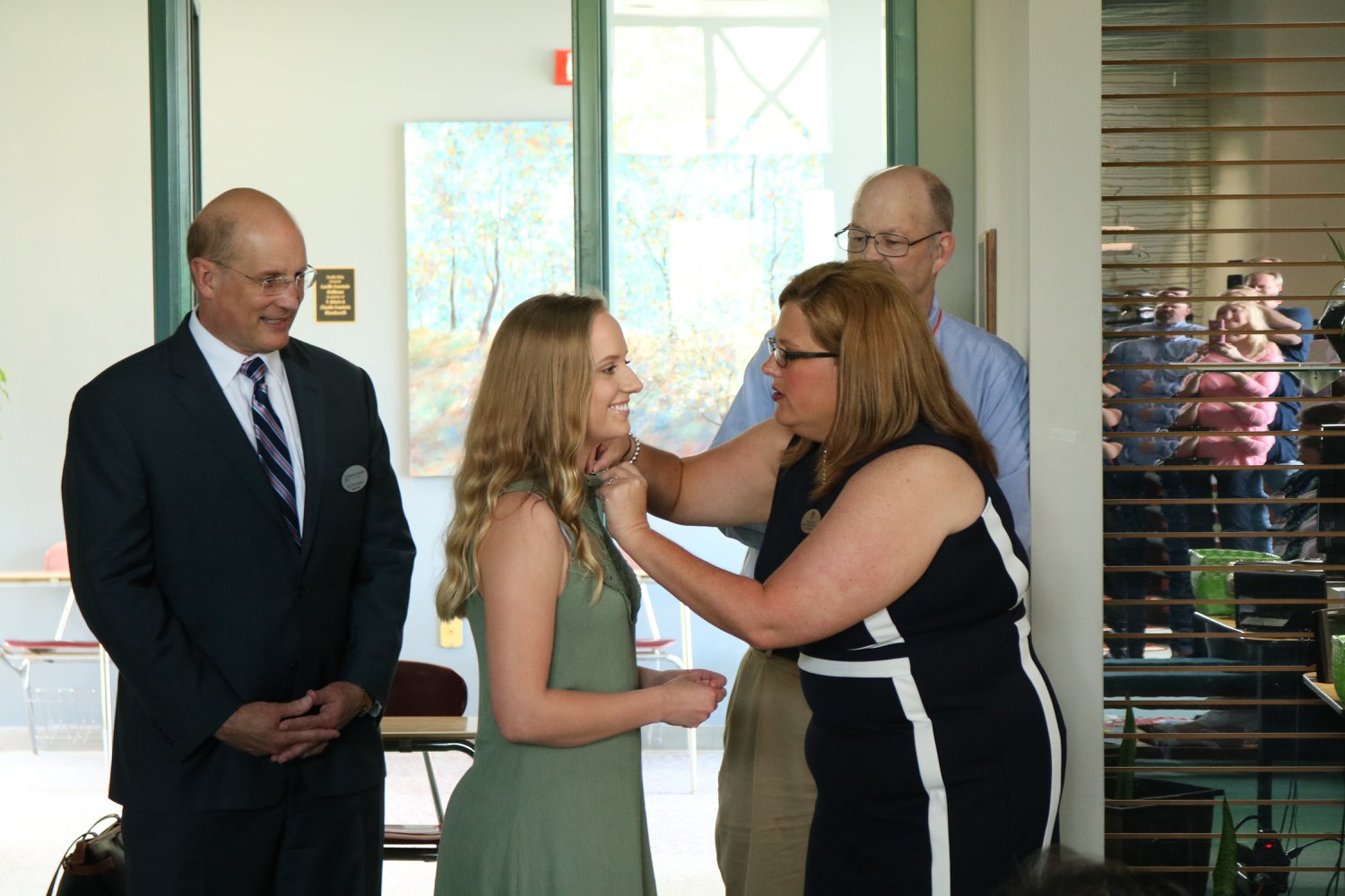 Candice Hammond, an early education major, is inducted into the Alumni Society on April 14. Hammond will graduate on May 5. Photo Credit by Jose Carrillo-Garcia